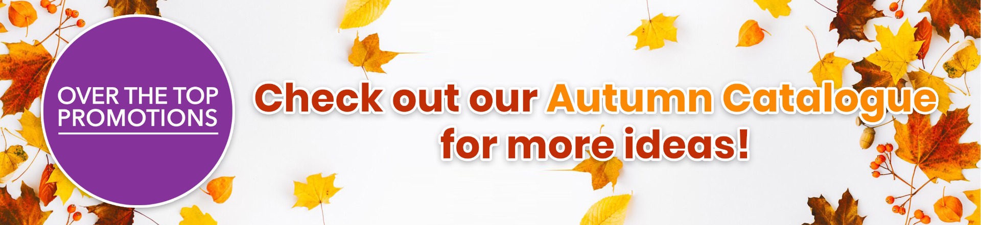 Banner for Autumn Catalogue