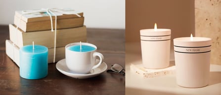 Old Mugs into Candle Holders