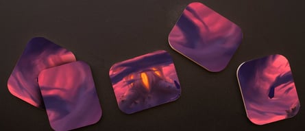 coasters from Old Mouse Pads